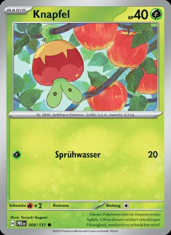 Knapfel 009/131 – Pokémon Prismatische Entwicklungen Karte
