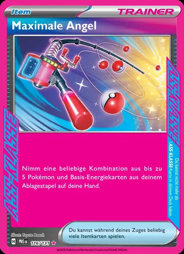 Maximale angel 116/131 – Pokémon Prismatische Entwicklungen Karte