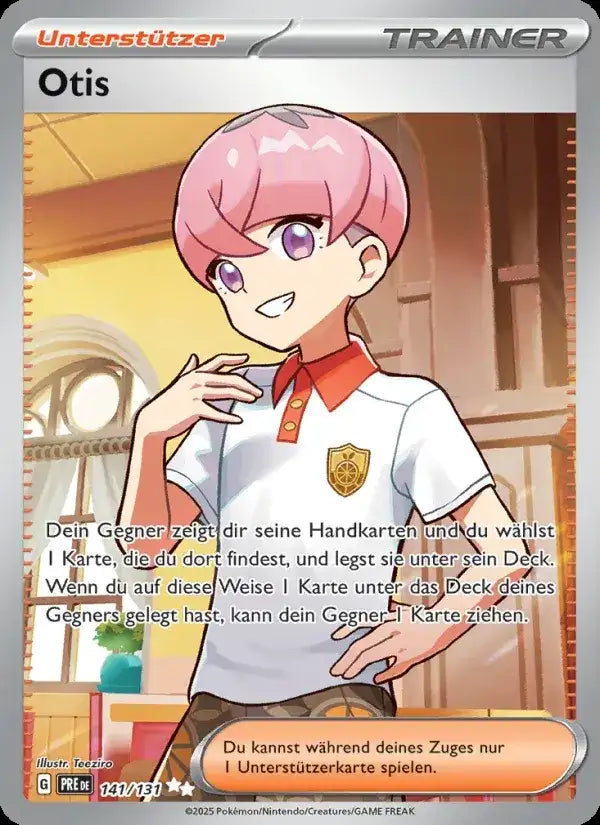 Otis 141/131 – Pokémon Prismatische Entwicklungen Karte