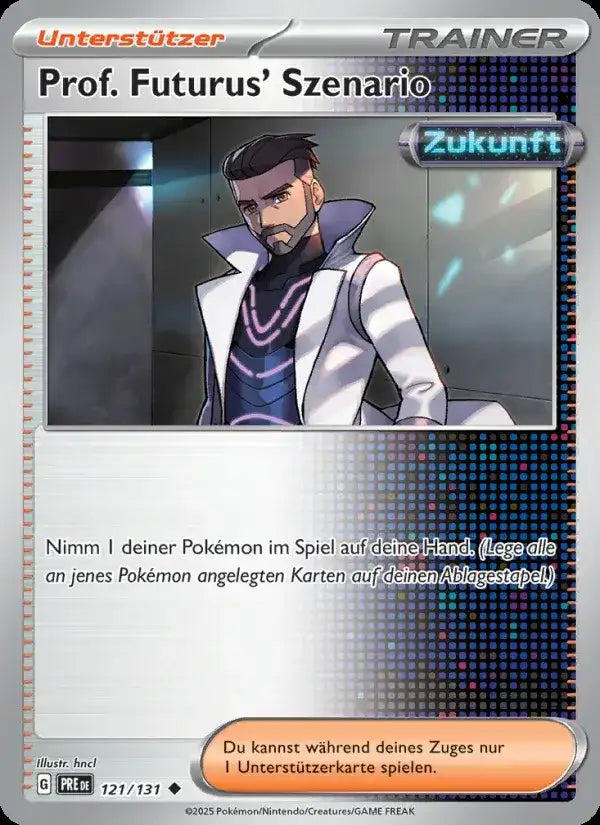 Prof futurus szenario 121/131 – Pokémon Prismatische Entwicklungen Karte
