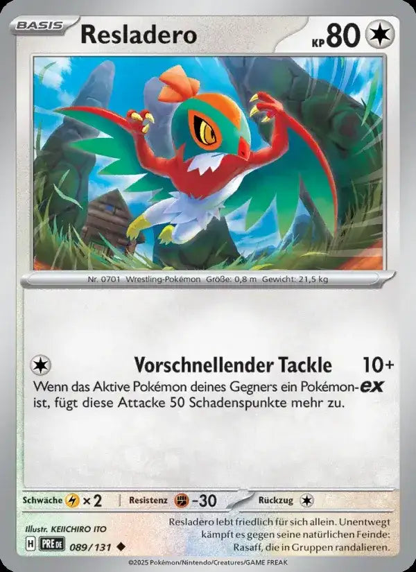 Resladero 089/131 – Pokémon Prismatische Entwicklungen Karte