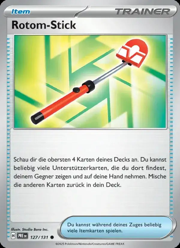 Rotom stick 127/131 – Pokémon Prismatische Entwicklungen Karte
