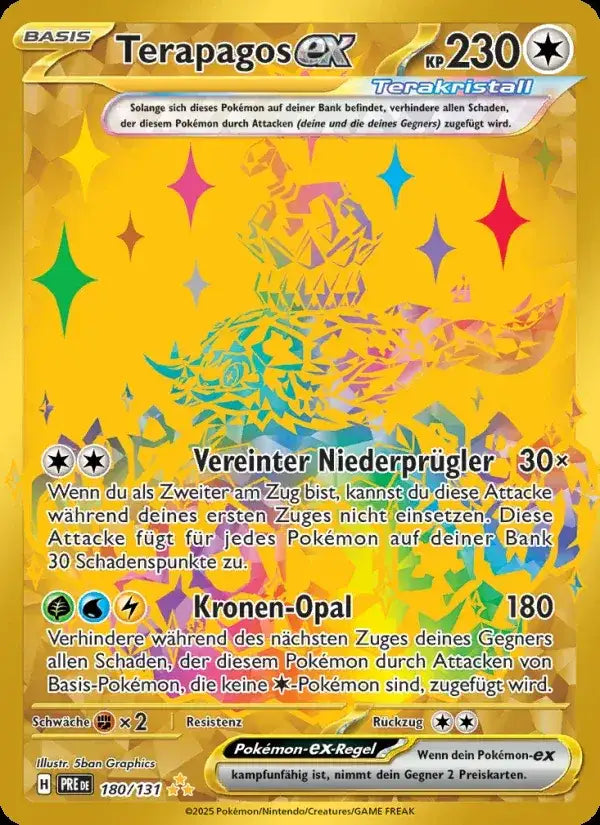 Terapagos ex 180/131 – Pokémon Prismatische Entwicklungen Karte