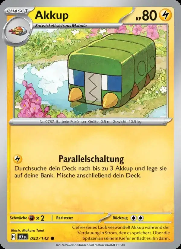 Akkup 052/142 – Pokémon Stellarkrone Karte