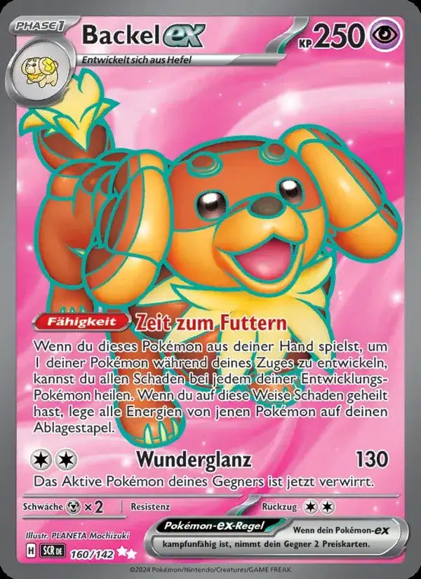 Backel ex 160/142 – Pokémon Stellarkrone Karte