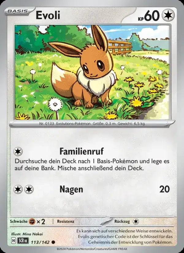 Evoli 113/142 – Pokémon Stellarkrone Karte