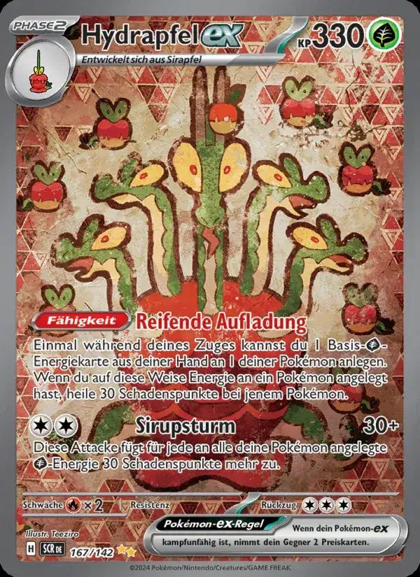 Hydrapfel ex 167/142 – Pokémon Stellarkrone Karte