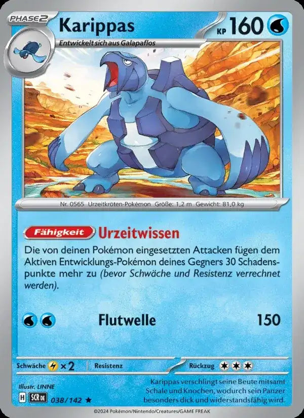 Karippas 038/142 – Pokémon Stellarkrone Karte