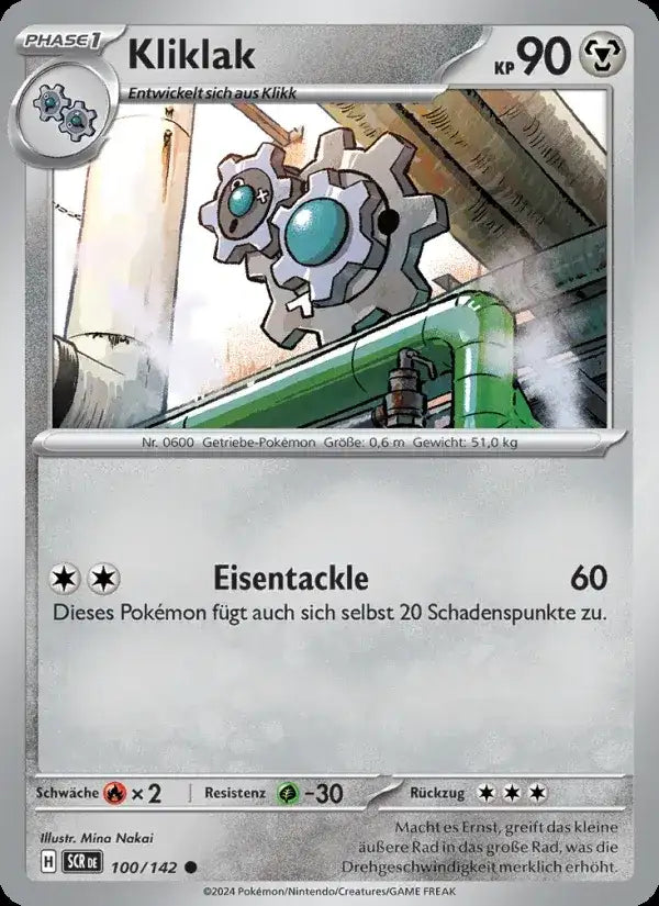 Kliklak 100/142 – Pokémon Stellarkrone Karte