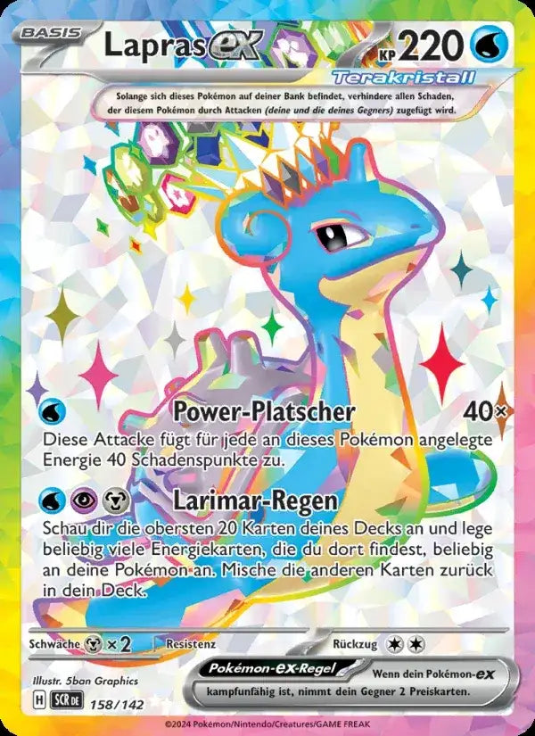 Lapras ex 158/142 – Pokémon Stellarkrone Karte