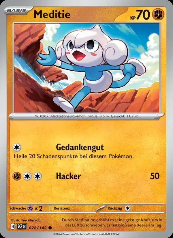 Meditie 078/142 – Pokémon Stellarkrone Karte