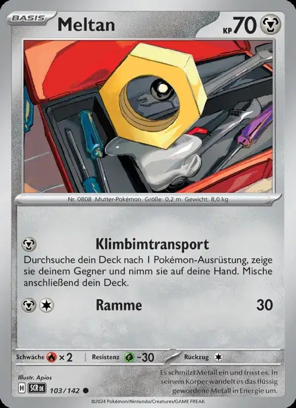 Meltan 103/142 – Pokémon Stellarkrone Karte