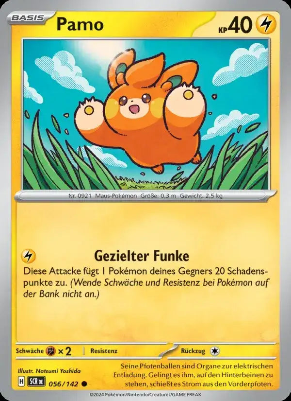 Pamo 056/142 – Pokémon Stellarkrone Karte