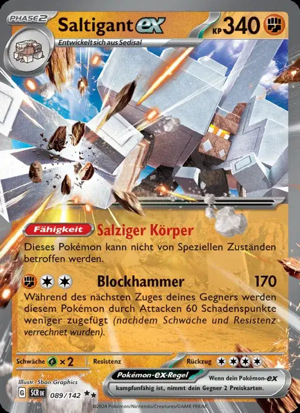 Saltigant ex 089/142 – Pokémon Stellarkrone Karte