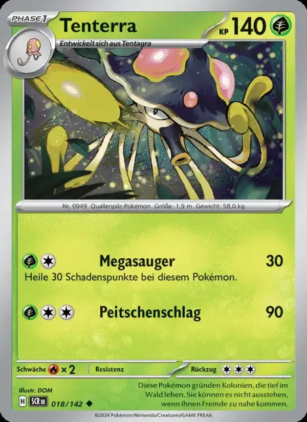 Tenterra 018/142 – Pokémon Stellarkrone Karte