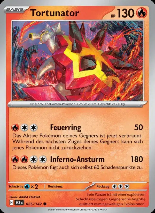 Tortunator 025/142 – Pokémon Stellarkrone Karte