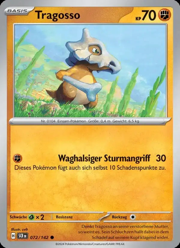 Tragosso 072/142 – Pokémon Stellarkrone Karte