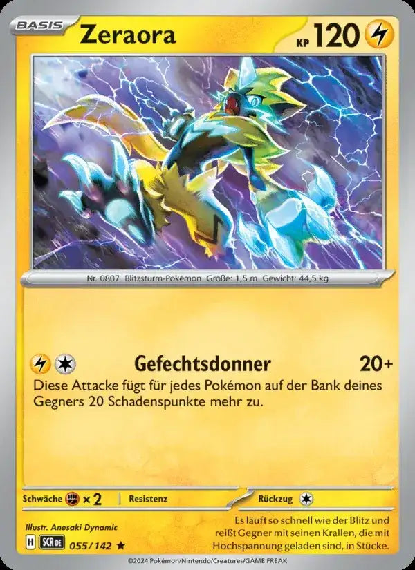Zeraora 055/142 – Pokémon Stellarkrone Karte