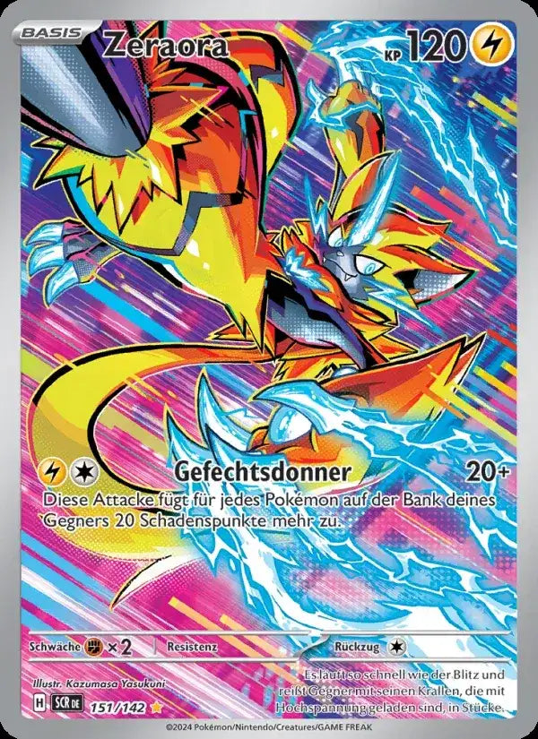Zeraora 151/142 – Pokémon Stellarkrone Karte