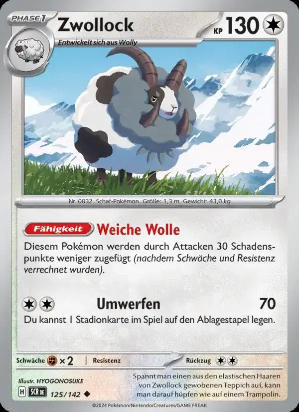 Zwollock 125/142 – Pokémon Stellarkrone Karte