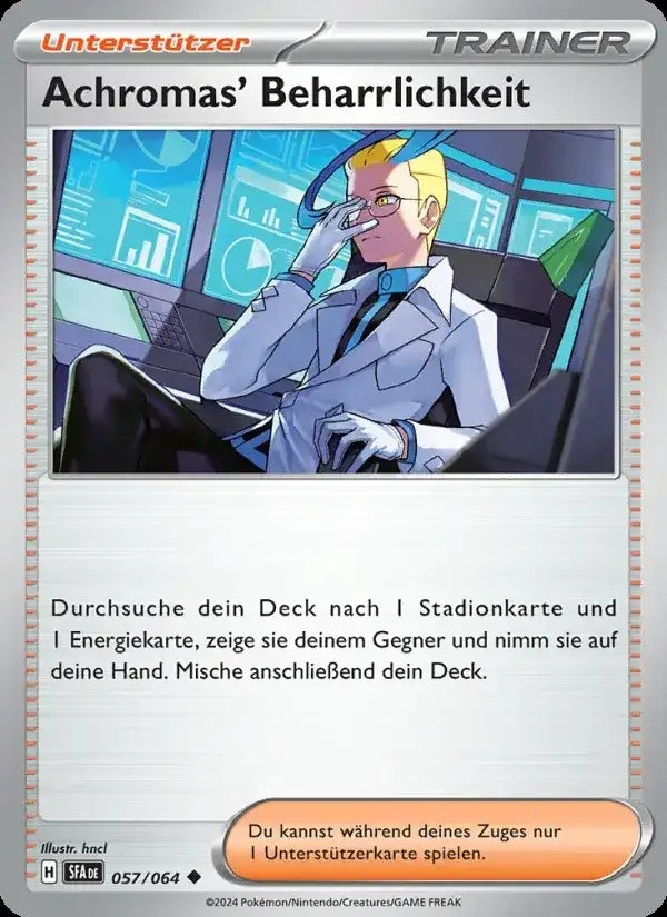 Achromas beharrlichkeit 057/064 – Pokémon Nebel der Sagen Karte