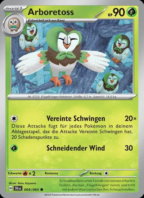 Arboretoss 004/064 – Pokémon Nebel der Sagen Karte