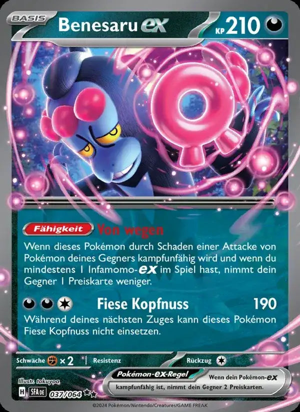 Benesaru ex 037/064 – Pokémon Nebel der Sagen Karte