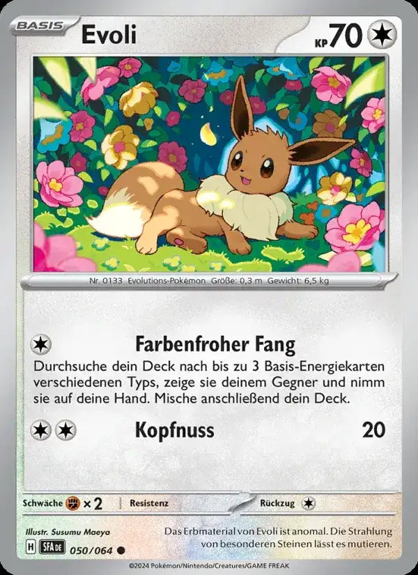 Evoli 050/064 – Pokémon Nebel der Sagen Karte