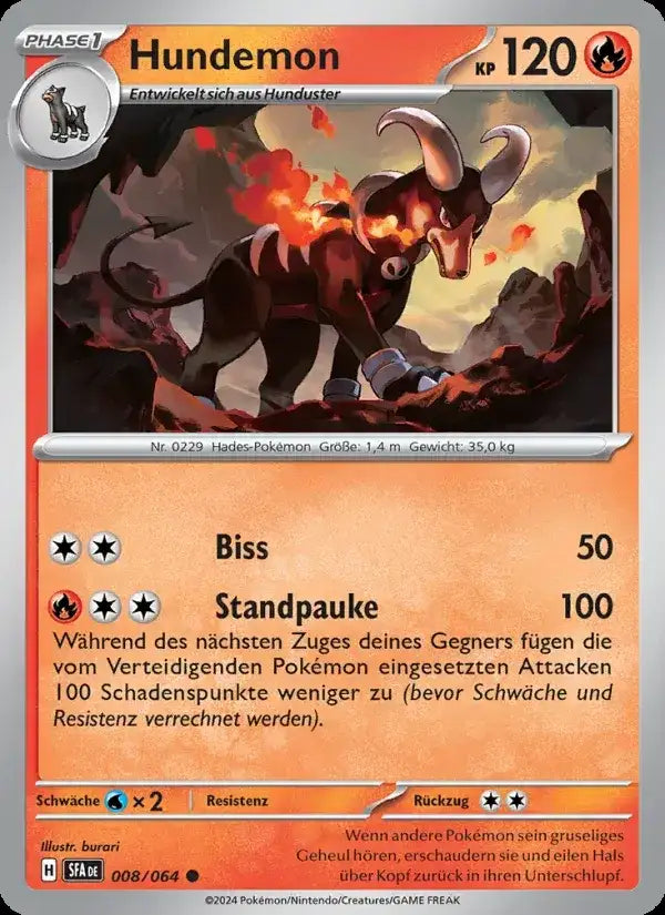 Hundemon 008/064 – Pokémon Nebel der Sagen Karte
