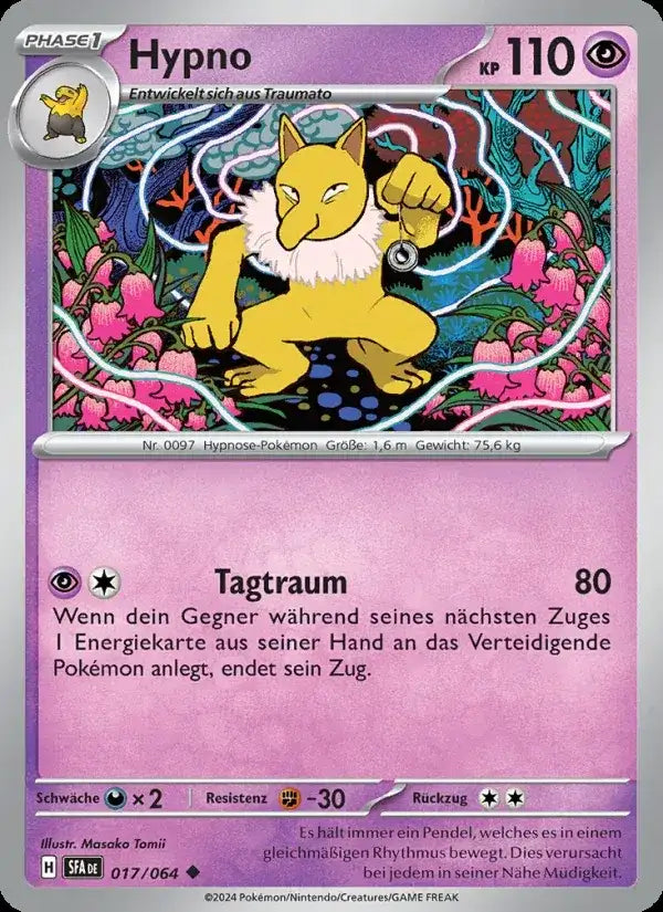 Hypno 017/064 – Pokémon Nebel der Sagen Karte