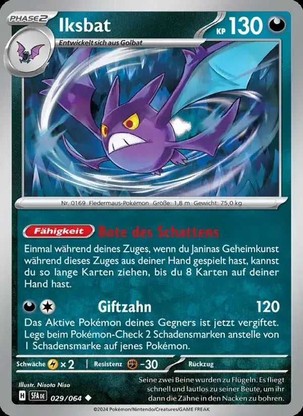 Iksbat 029/064 – Pokémon Nebel der Sagen Karte