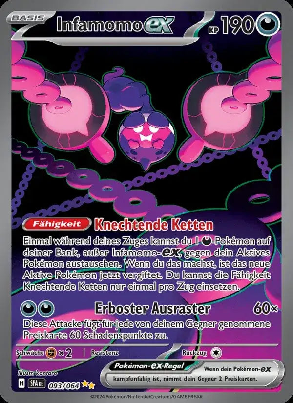 Infamomo ex 093/064 – Pokémon Nebel der Sagen Karte