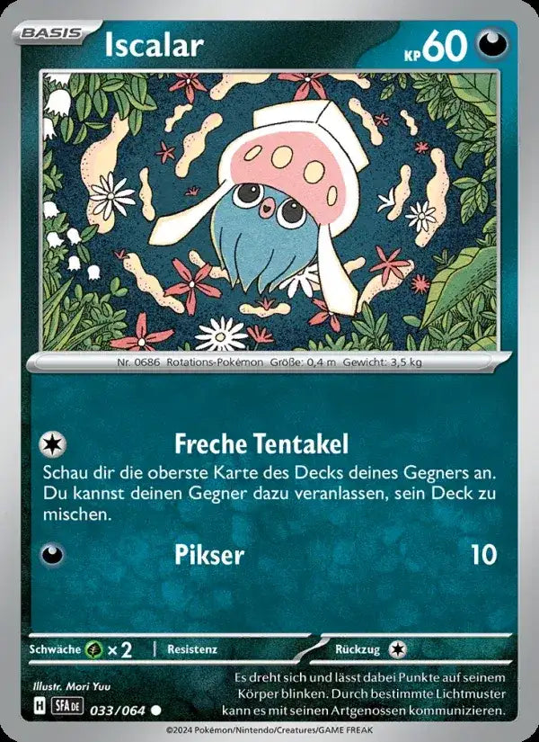 Iscalar 033/064 – Pokémon Nebel der Sagen Karte