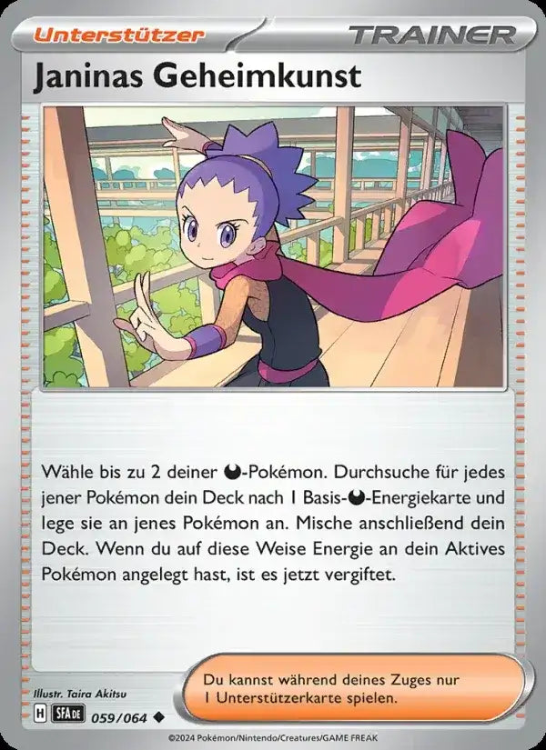 Janinas geheimkunst 059/064 – Pokémon Nebel der Sagen Karte