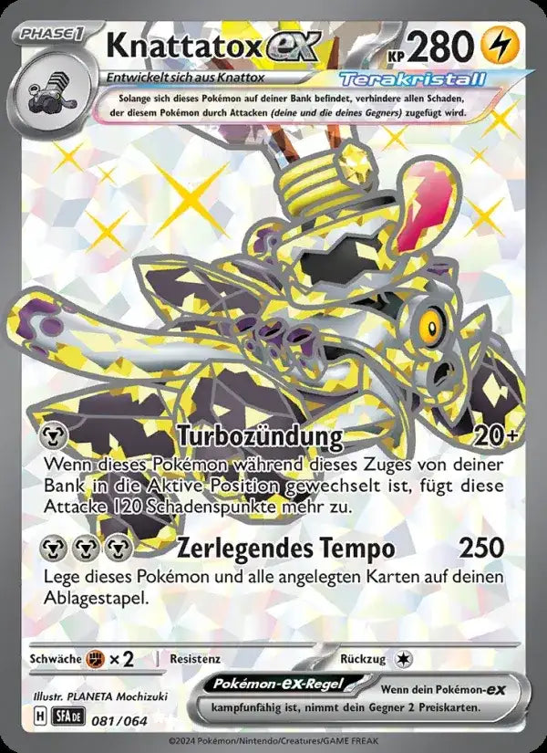 Knattatox ex 081/064 – Pokémon Nebel der Sagen Karte