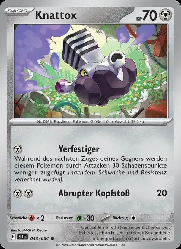 Knattox 043/064 – Pokémon Nebel der Sagen Karte