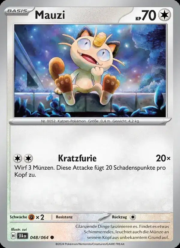 Mauzi 048/064 – Pokémon Nebel der Sagen Karte