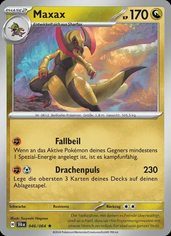 Maxax 046/064 – Pokémon Nebel der Sagen Karte