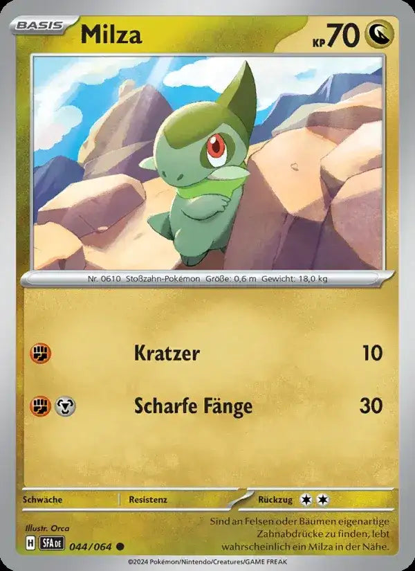 Milza 044/064 – Pokémon Nebel der Sagen Karte