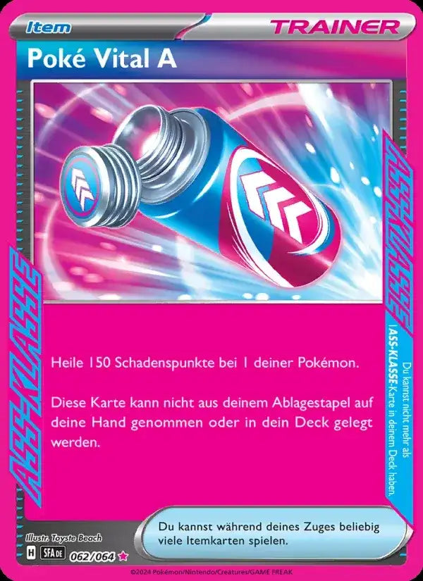 Poke vital a 062/064 – Pokémon Nebel der Sagen Karte