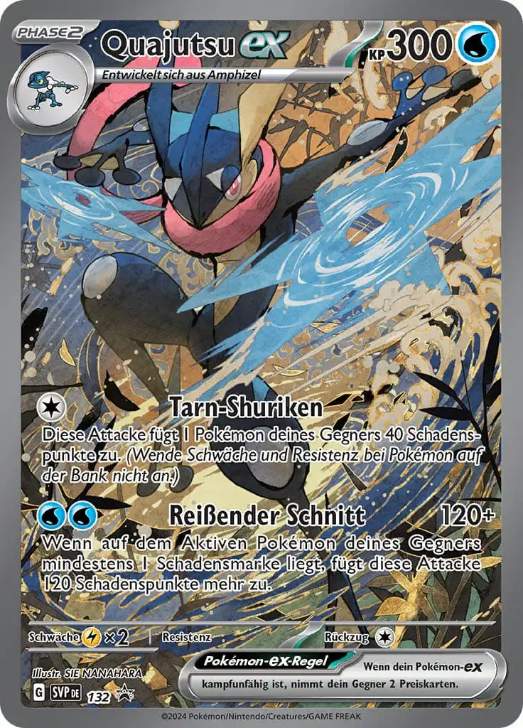 Quajutsu ex SVP-DE-132 – Pokémon Nebel der Sagen Karte