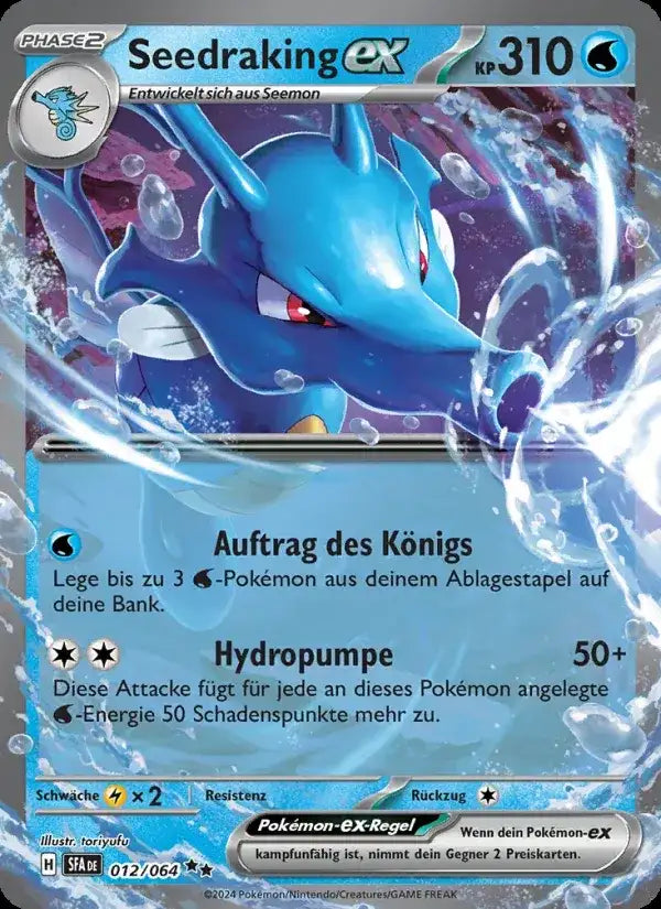 Seedraking ex 012/064 – Pokémon Nebel der Sagen Karte