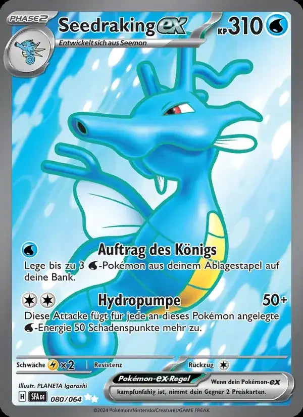 Seedraking ex 080/064 – Pokémon Nebel der Sagen Karte