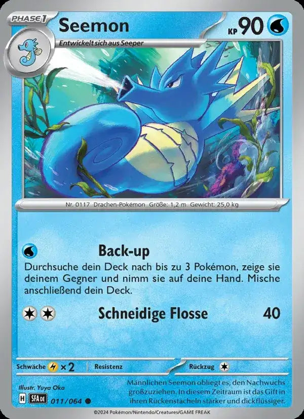 Seemon 011/064 – Pokémon Nebel der Sagen Karte
