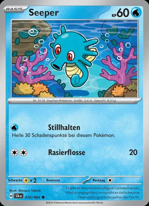 Seeper 010/064 – Pokémon Nebel der Sagen Karte