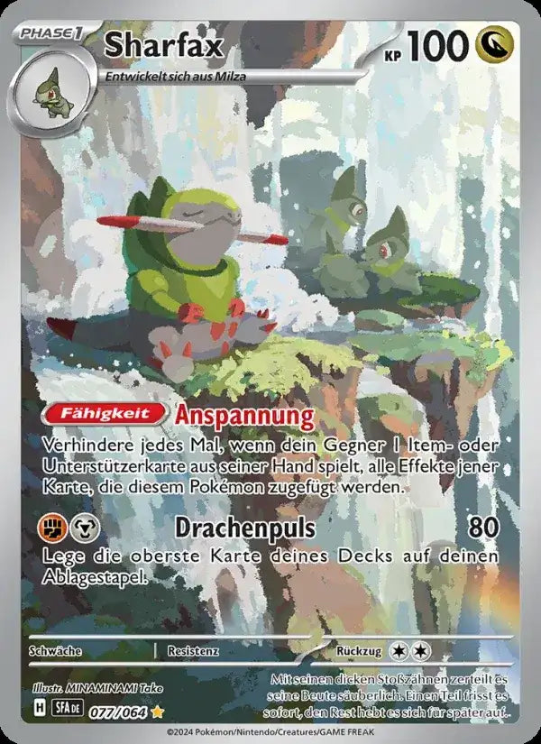 Sharfax 077/064 – Pokémon Nebel der Sagen Karte