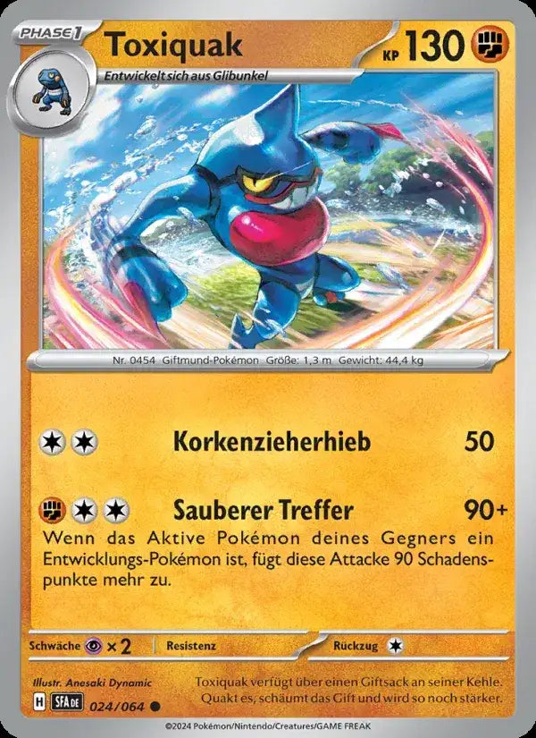 Toxiquak 024/064 – Pokémon Nebel der Sagen Karte