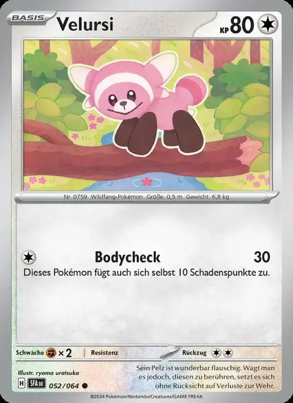 Velursi 052/064 – Pokémon Nebel der Sagen Karte