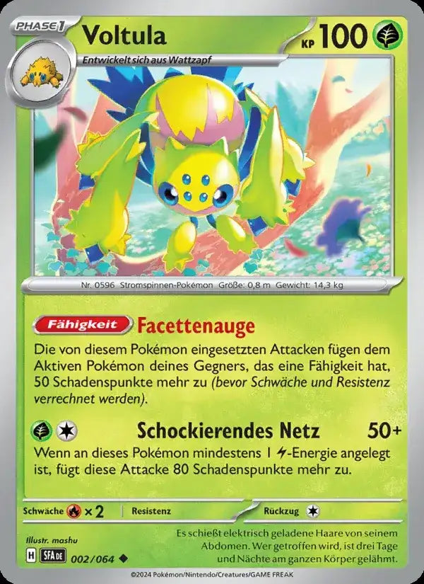 Voltula 002/064 – Pokémon Nebel der Sagen Karte