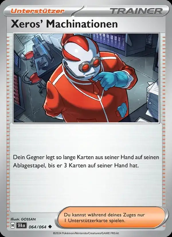 Xeros machinationen 064/064 – Pokémon Nebel der Sagen Karte